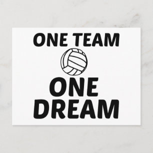 CARTE POSTALE VOLLEYBALL UNE ÉQUIPE UN RÊVE