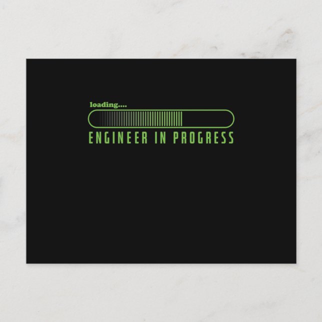 Carte Postale vom Student zum Ingenieur Ladebalken (Devant)