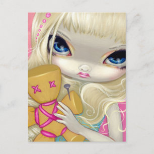 Carte postale "Voodoo en rose"