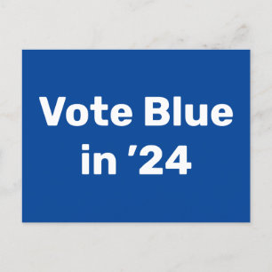 Carte Postale Vote Blue en 2024