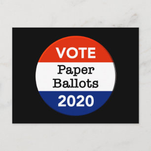 Carte Postale Vote Bulletin de vote Élection présidentielle 2020