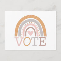 Vote | Cute Pastel Rainbow Text Design