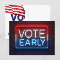 Vote Early Neon Connexion Brick