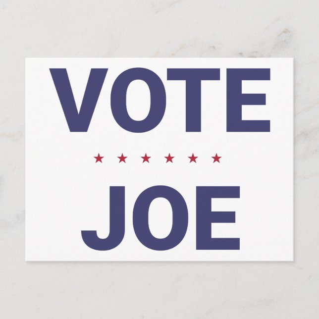 Carte Postale Vote Joe (élection américaine de 2020) (Devant)