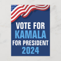 Vote Kamala Harris pour l'élection bleue du présid