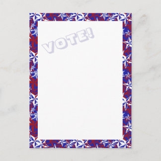 Carte postale VOTE Patriot Stars