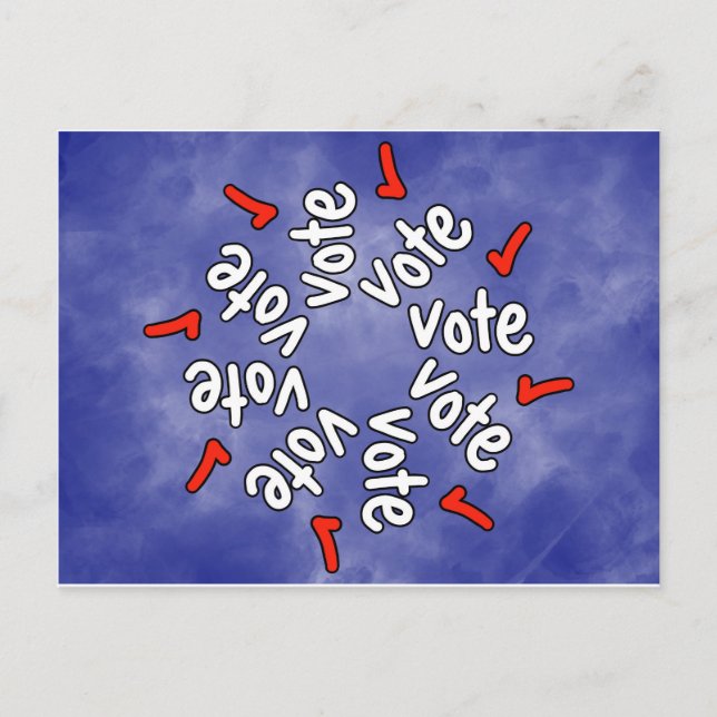 Carte Postale Vote : Regarde ! (Devant)