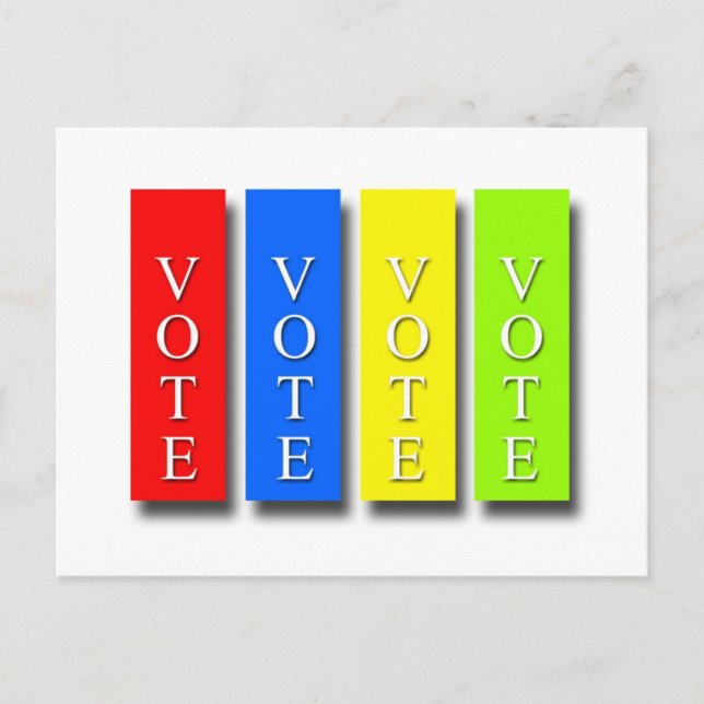 Carte Postale Vote Vote Vote (Devant)