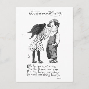 Carte postale Votes vintages pour femmes