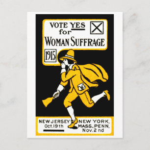 Carte Postale Votez Oui ! Suffrage féminin 1915