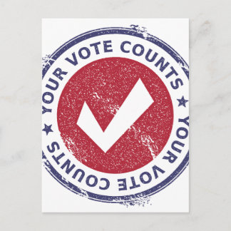 Carte Postale votre compte de vote