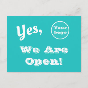 Carte Postale Votre Logo Direct Mail Nous Sommes Ouverts Publici