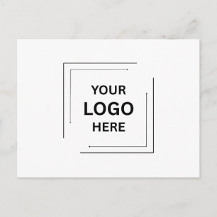 Carte Postale Votre Logo   Entreprise Corporatif Moderne Profess