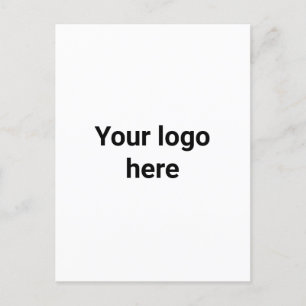 Carte Postale votre logo ici simple minimal classique 