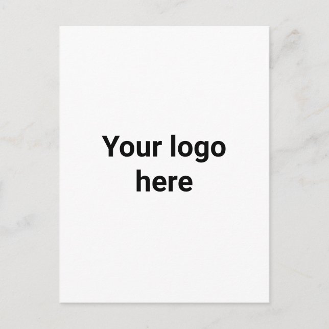 Carte Postale votre logo ici simple minimal classique  (Devant)