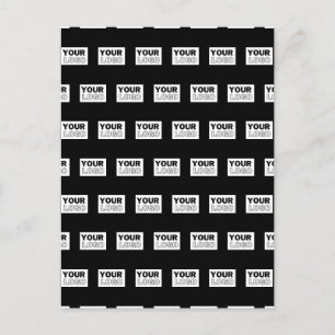 Carte Postale Votre logo ou design Fond de couleur modifiable