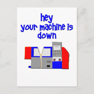 Carte Postale Votre machine est en panne