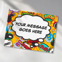 Votre message Pensé Bubble Fun Retro Comic Book