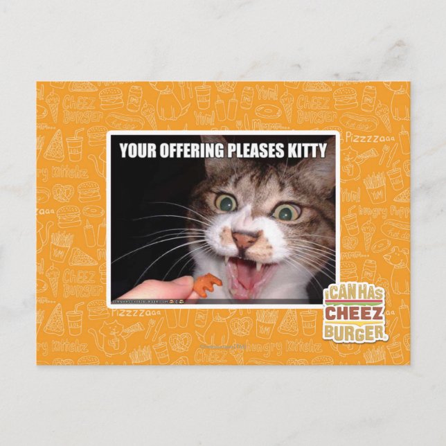 Carte Postale Votre Offre Plaise Kitty (Devant)