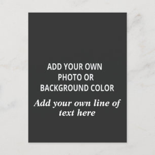 Carte Postale Votre photo ou couleur arrière - plan. Votre texte