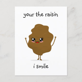 Carte Postale votre raisin je sourit