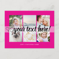 Votre texte personnalisé 6 photos collage universe