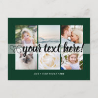Votre texte personnalisé 6 photos collage universe