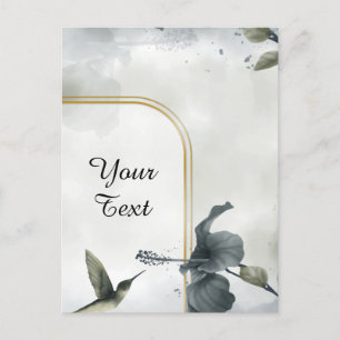Carte Postale Votre texte personnalisé - Colibri personnalisé