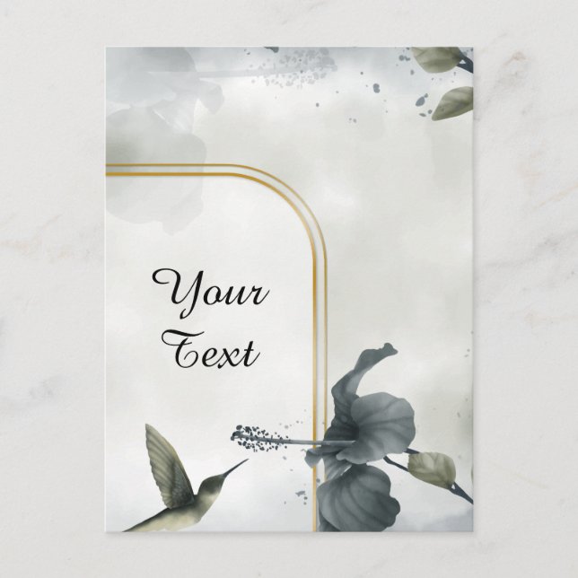 Carte Postale Votre texte personnalisé - Colibri personnalisé (Devant)