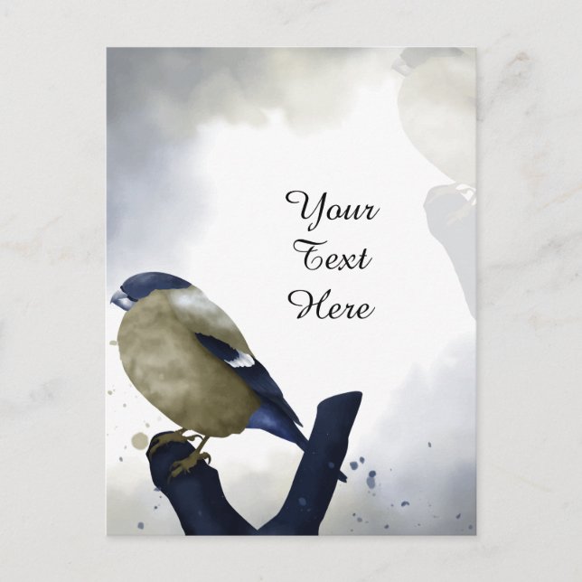 Carte Postale Votre texte personnalisé - Petit oiseau personnali (Devant)