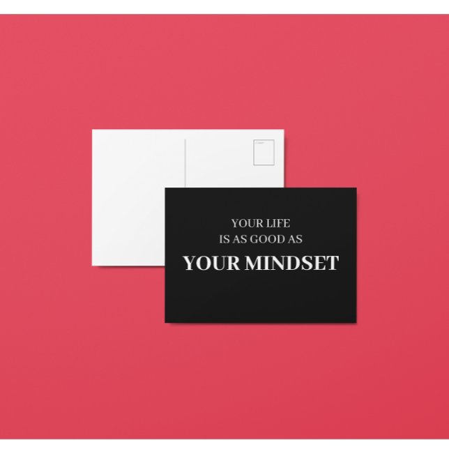 Carte Postale Votre Vie Est Aussi Bonne Que Votre Esprit (Créateur téléchargé)