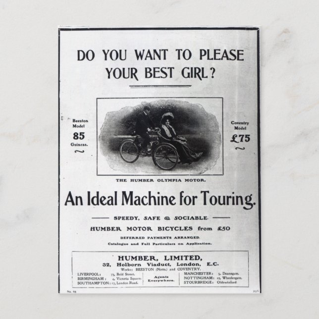 Carte Postale Voulez-vous plaire à votre meilleure fille ? (Devant)