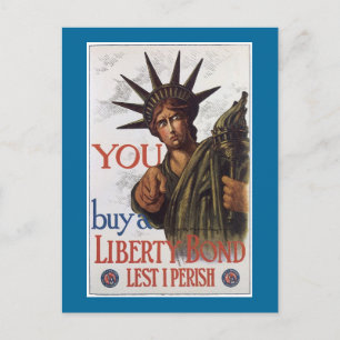 Carte Postale Vous achetez une obligation de la Liberté de peur 