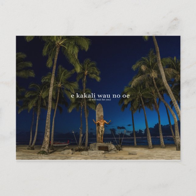 Carte Postale Vous attendez Hawaii Postcard (Devant)