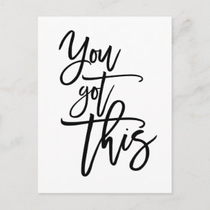 Carte Postale Vous Avez Ce Citation Motivationnelle Script Noir