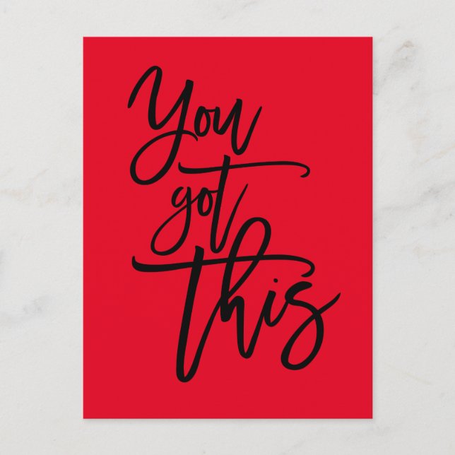 Carte Postale Vous Avez Cette Citation Motivationnelle Noire Sur (Devant)