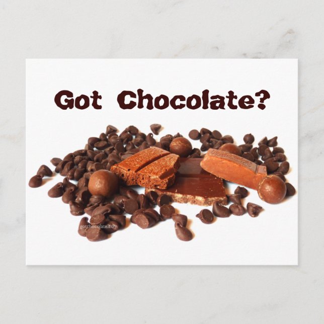 Carte Postale Vous avez du chocolat ? (Devant)