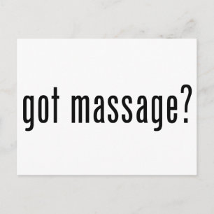 Carte Postale Vous avez reçu un massage ?