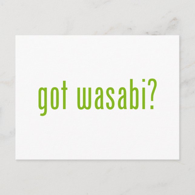 Carte Postale vous avez wasabi ? (Devant)