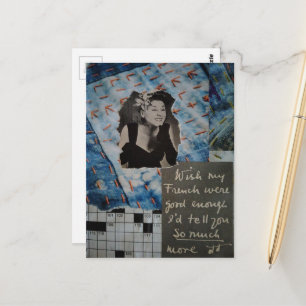 Carte Postale Vous Dire Tellement Textures De Femme Vintage Coll