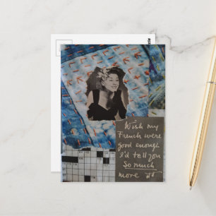 Carte Postale Vous Dire Tellement Textures De Femme Vintage Coll