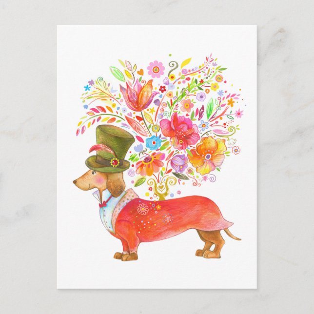 Carte Postale Vous Envoyer Des Fleurs (Devant)