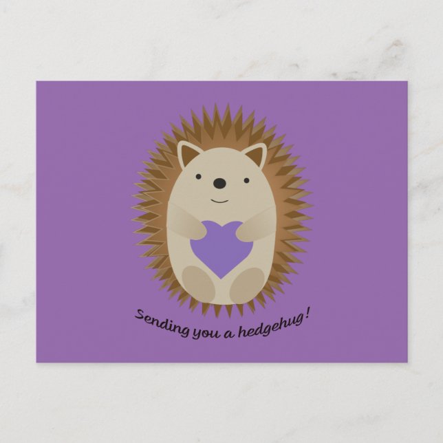 Carte Postale Vous envoyer un hérisson de Hedgehug (Devant)