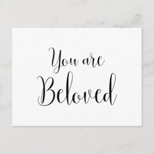 Carte Postale Vous êtes aimé, Message inspirant