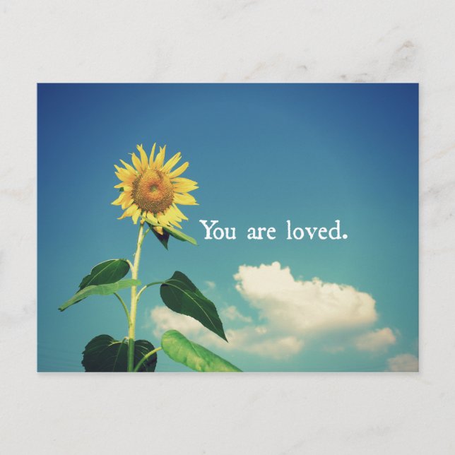 Carte Postale Vous êtes amoureux du tournesol (Devant)
