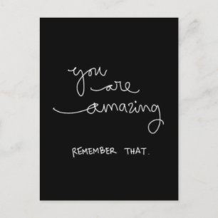 CARTE POSTALE VOUS ÊTES EXTRAORDINAIRE RAPPELEZ QUE MOTIVATION E