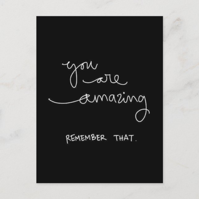 CARTE POSTALE VOUS ÊTES EXTRAORDINAIRE RAPPELEZ QUE MOTIVATION E (Devant)