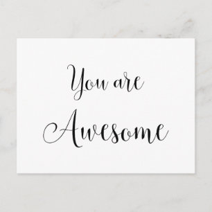 Carte Postale Vous êtes Génial, Message Inspirant