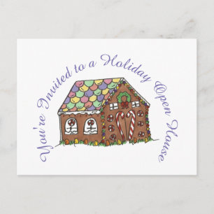 Carte Postale Vous êtes Invité Gingerbread Open House