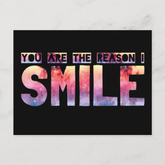 Carte Postale Vous Êtes La Raison Pour Laquelle Je Souriez